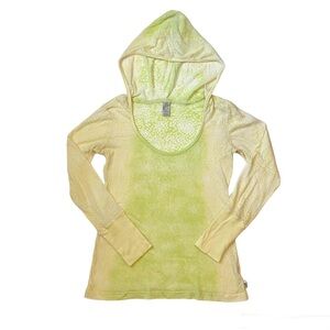 PRANA ombré burnout hoodie top